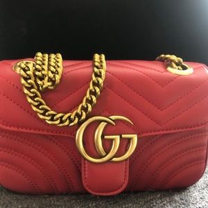 GG marmont red purse